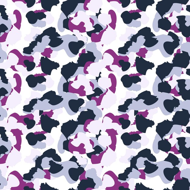 Patrón sin costuras de camuflaje de guepardo creativo Fondo de elementos de leopardo de Camo