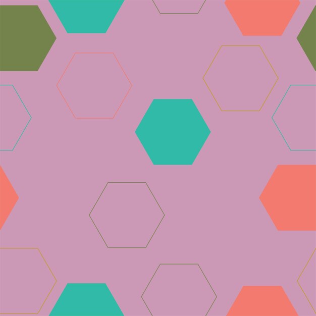 Patrón sin costuras de camuflaje hexagonal Textura de fondo de camuflaje sin fin militar geométrico digital abstracto para tela y estampado de moda Ilustración vectorial