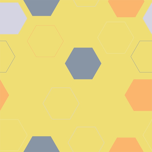 Patrón sin costuras de camuflaje hexagonal Textura de fondo de camuflaje sin fin militar geométrico digital abstracto para tela y estampado de moda Ilustración vectorial
