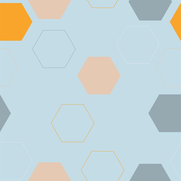 Patrón sin costuras de camuflaje hexagonal Textura de fondo de camuflaje sin fin militar geométrico digital abstracto para tela y estampado de moda Ilustración vectorial