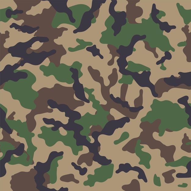 Patrón sin costuras de camuflaje