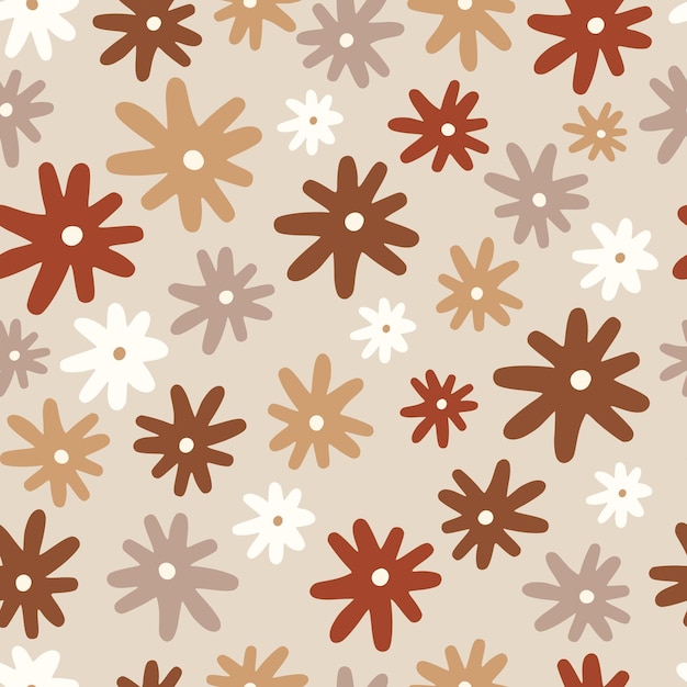 Patrón sin costuras con chamomiles coloridos ideal para papel de regalo de tela
