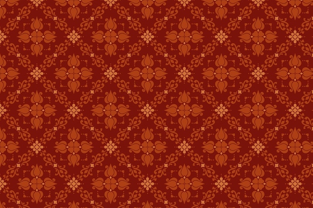 El patrón sin costuras clásico de Batik con flores