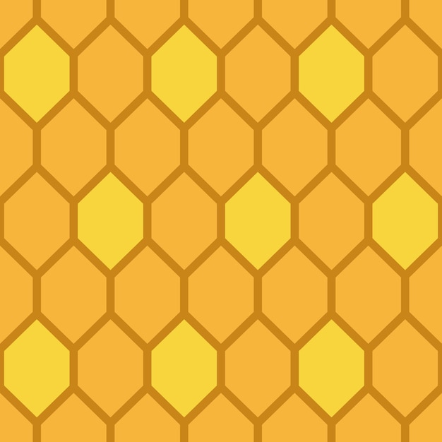El patrón sin costuras de la colmena de abejas de miel
