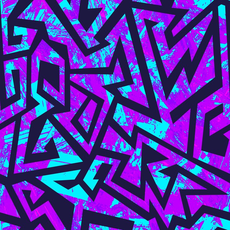 Vector patrón sin costuras de color púrpura grunge