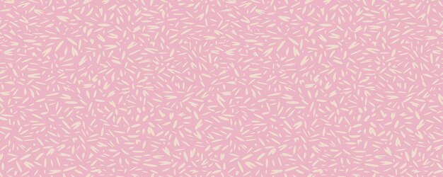 Patrón sin costuras de color rosa pastel con vector dibujado a mano manchado círculos abstractos copos de nieve impresos