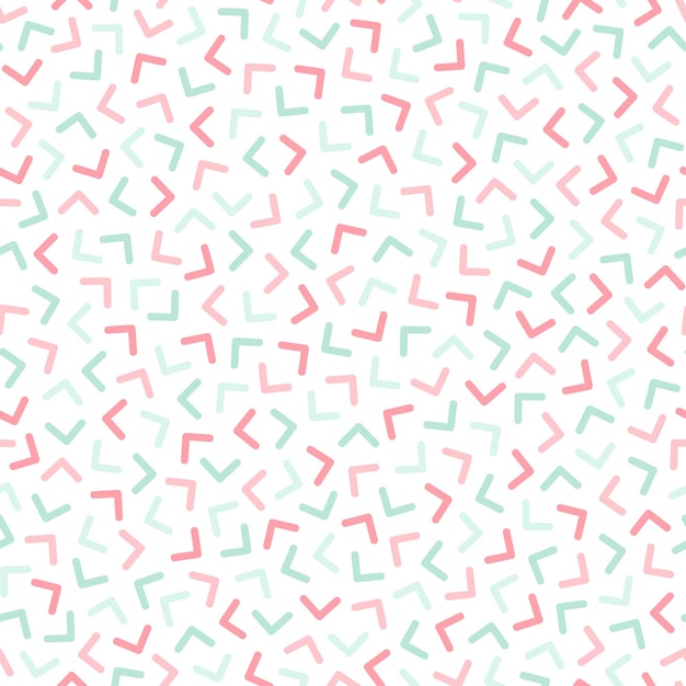 Patrón sin costuras colorido con formas geométricas en mosaico Diseño delicado