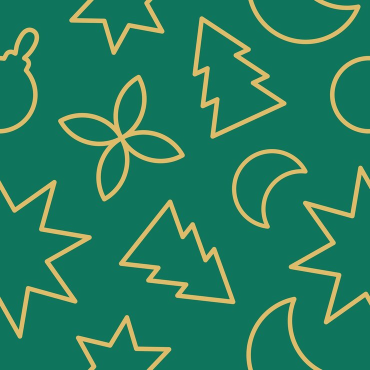 Vector patrón sin costuras colorido geométrico de moda fondo suizo abstracto colores verde y dorado