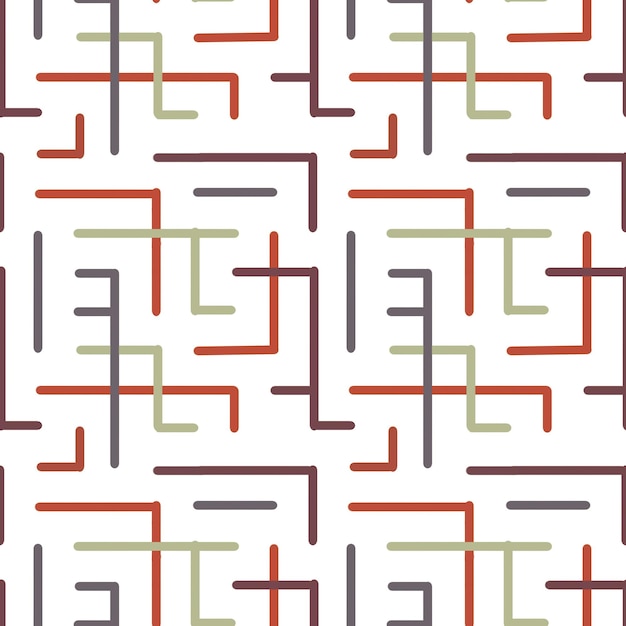 Vector patrón sin costuras colorido geométrico telón de fondo repetido a rayas abstractas para el diseño de telas en pasta