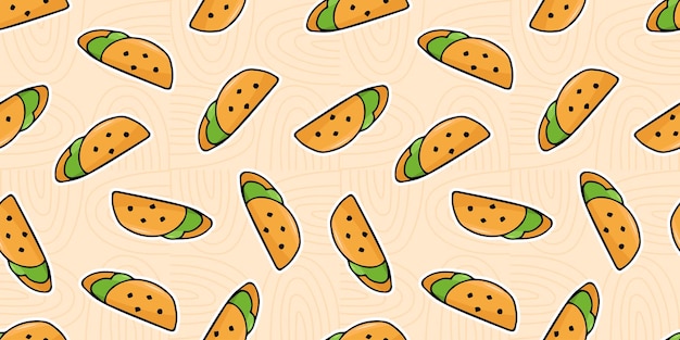 patrón sin costuras con comida un sándwich delicioso sándwich pp patrón sin costura delicioso patrón para el embalaje de alimentos vector comida rápida