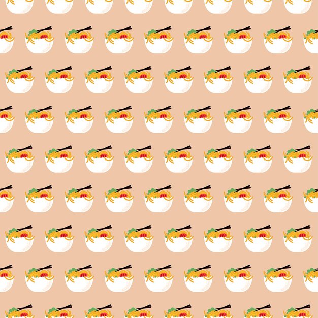 El patrón sin costuras de la comida tailandesa