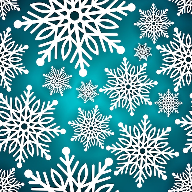 Patrón sin costuras de copo de nieve Patrón de nieve con copos de nieve Fondo festivo de Navidad y año nuevo Ilustración de stock vectorial de invierno