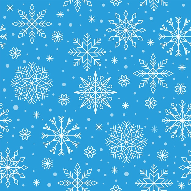 El patrón sin costuras de los copos de nieve