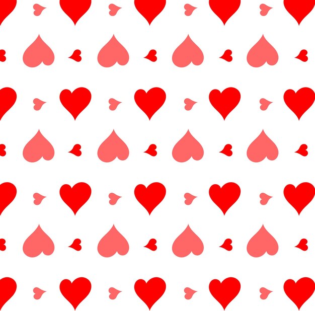 patrón sin costuras de corazón de san valentín