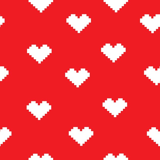 patrón sin costuras de corazón