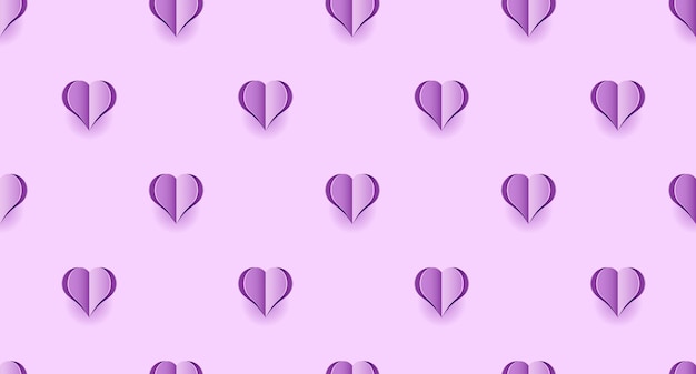 Patrón sin costuras con corazones púrpuras papel tapiz de corazones patrón de textura sin costuras de corazones púrpuras lindos patrón sin costuras lindo ilustración vectorial