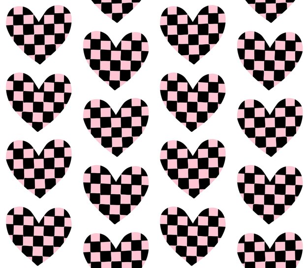 Patrón sin costuras de corazones