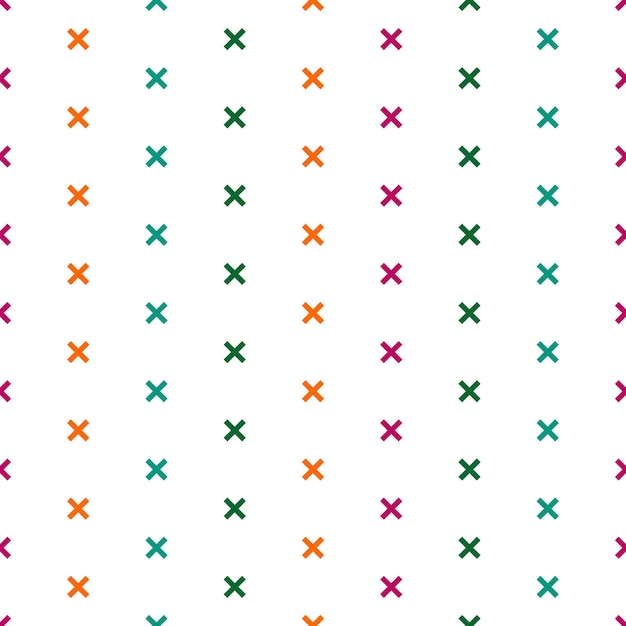 Patrón sin costuras con cruz de colores