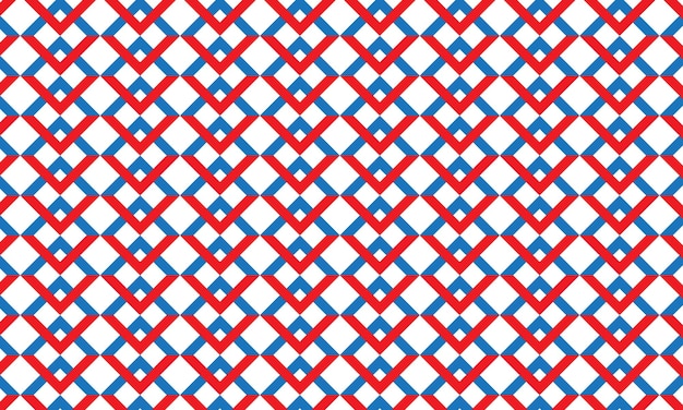 un patrón sin costuras de cuadrados azules y rojos sobre un fondo blanco