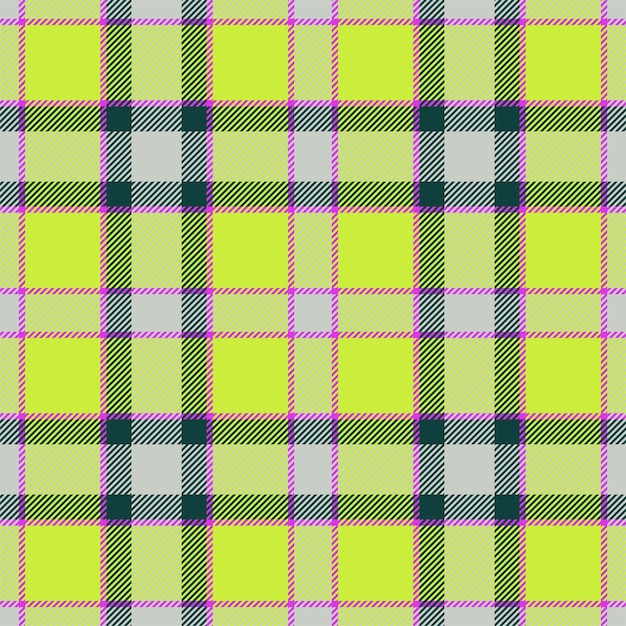 Patrón sin costuras a cuadros Compruebe la textura de la tela Estampado textil vectorial