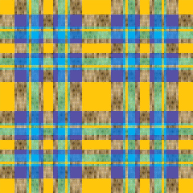Patrón sin costuras a cuadros Compruebe la textura de la tela Estampado textil vectorial