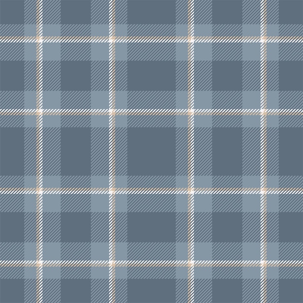 Patrón sin costuras en cuadros Compruebe la textura de la tela Impresión textil vectorial