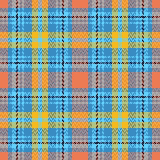 Patrón sin costuras en cuadros Compruebe la textura de la tela Impresión textil vectorial