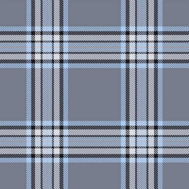 Patrón sin costuras en cuadros Compruebe la textura de la tela Impresión textil vectorial