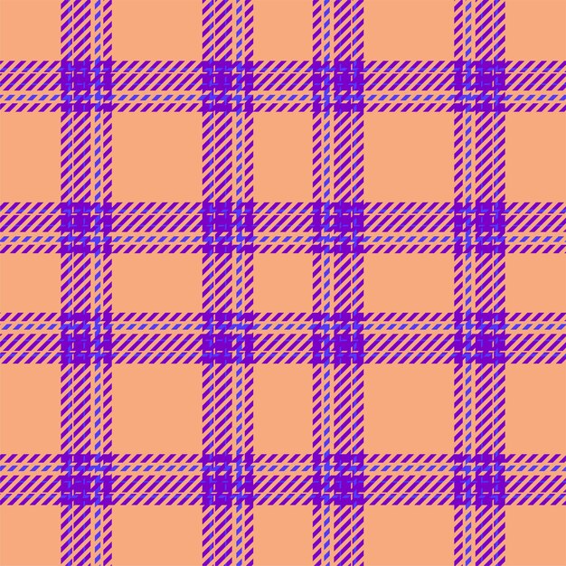 Patrón sin costuras en cuadros Compruebe la textura de la tela Impresión textil vectorial