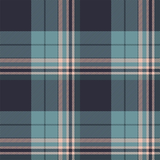 Patrón sin costuras en cuadros Compruebe la textura de la tela Impresión textil vectorial
