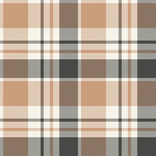 Patrón sin costuras en cuadros Compruebe la textura de la tela Impresión textil vectorial
