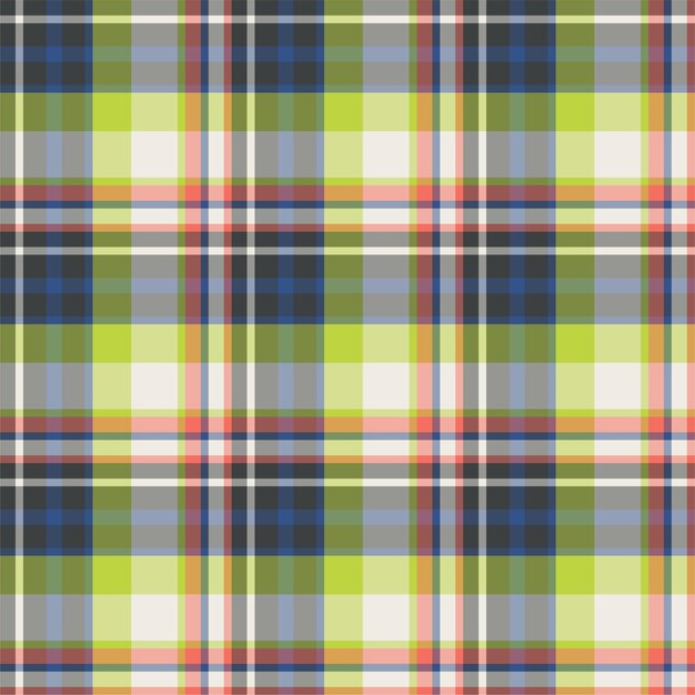 Patrón sin costuras cuadros cuadros. Fondo de vector de adorno textil. Diseño de tejido plano. Tartán.
