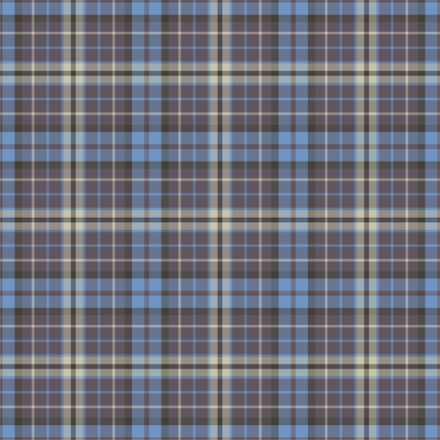 Patrón sin costuras cuadros cuadros. Fondo de vector de adorno textil. Diseño de tejido plano. Tartán.