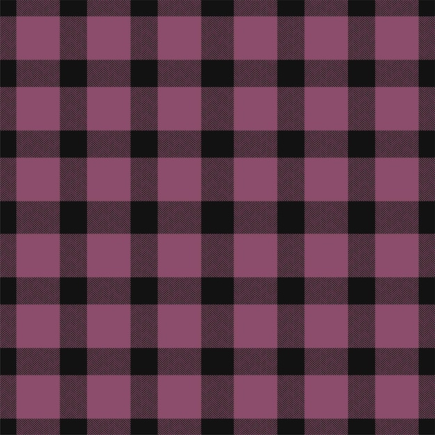 Patrón sin costuras a cuadros en rosa Textura de tela de cuadros Diseño de impresión textil vectorial