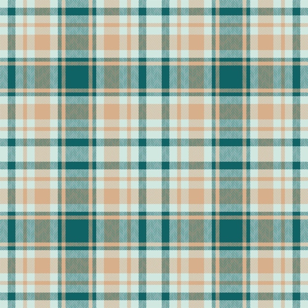 Patrón sin costuras a cuadros en verde Textura de tela de cuadros Estampado textil vectorial