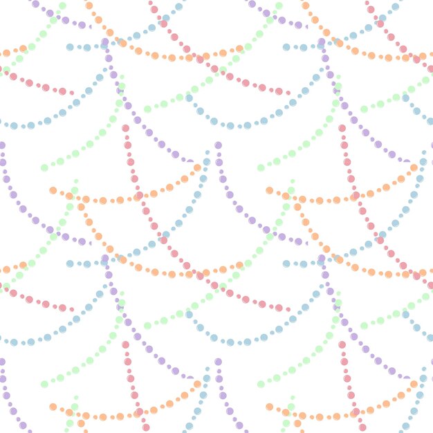 El patrón sin costuras de la decoración de cuentas de colores