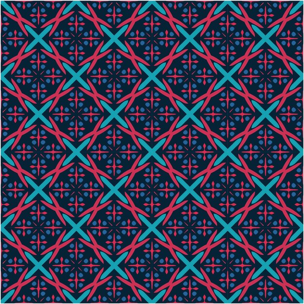 Patrón sin costuras decorativo con estilo abstracto étnico