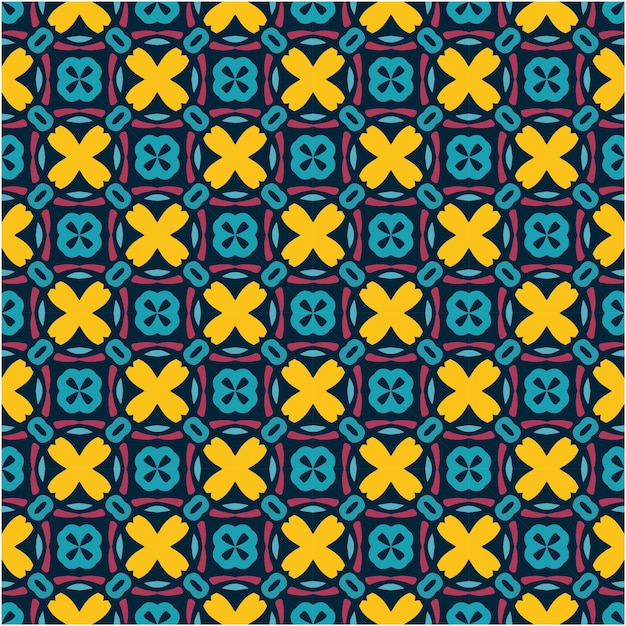 Patrón sin costuras decorativo con estilo abstracto étnico