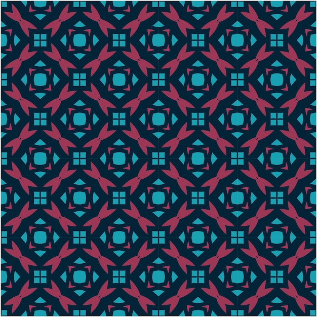 Patrón sin costuras decorativo con estilo abstracto étnico