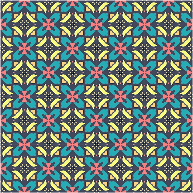 Patrón sin costuras decorativo con estilo de diseño retro abstracto minimalista