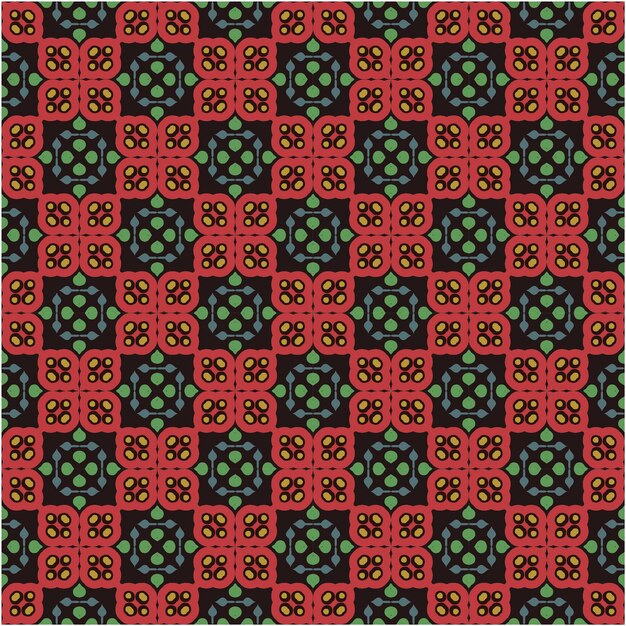 Patrón sin costuras decorativo con estilo de diseño retro abstracto minimalista