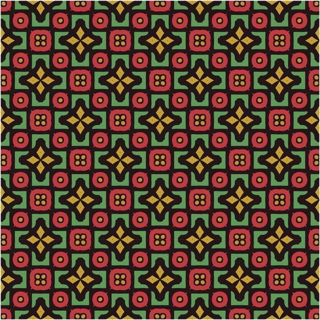 Patrón sin costuras decorativo con estilo de diseño retro abstracto minimalista