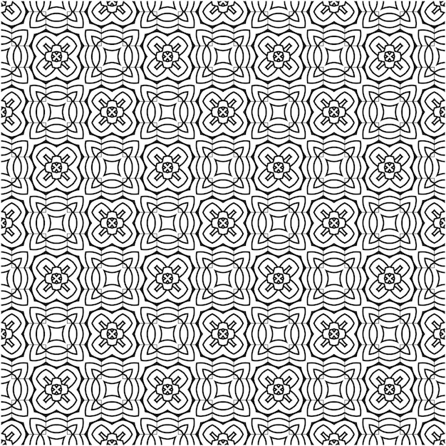 Patrón sin costuras decorativo con estilo de diseño retro abstracto minimalista