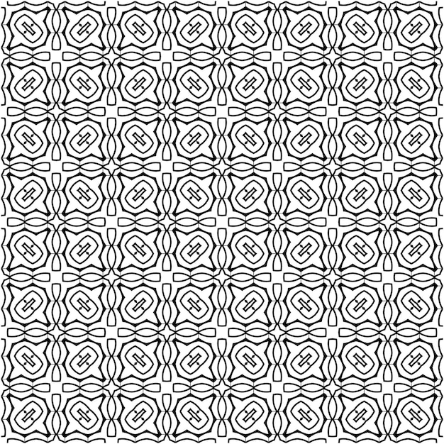 Patrón sin costuras decorativo con estilo de diseño retro abstracto minimalista