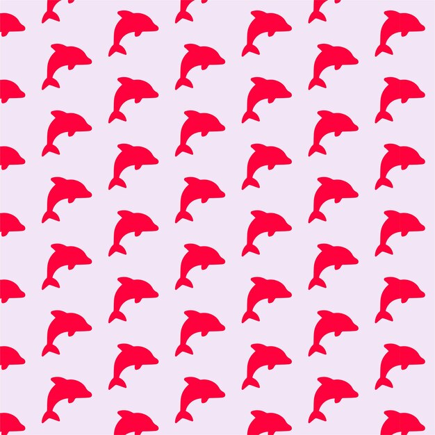 Vector patrón sin costuras de delfines imagen divertida para decorar imagen vectorial