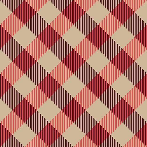 Patrón sin costuras de diseño a cuadros escoceses vintage de moda para impresión de tela textil