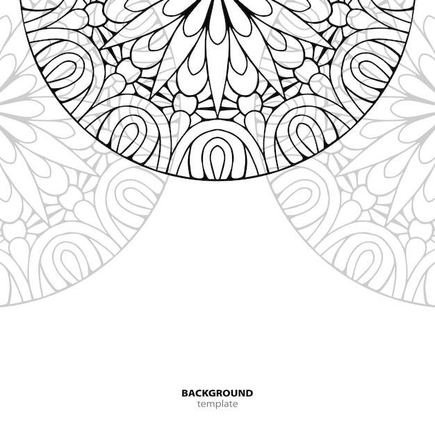 Patrón sin costuras. Elemento decorativo de mandala.