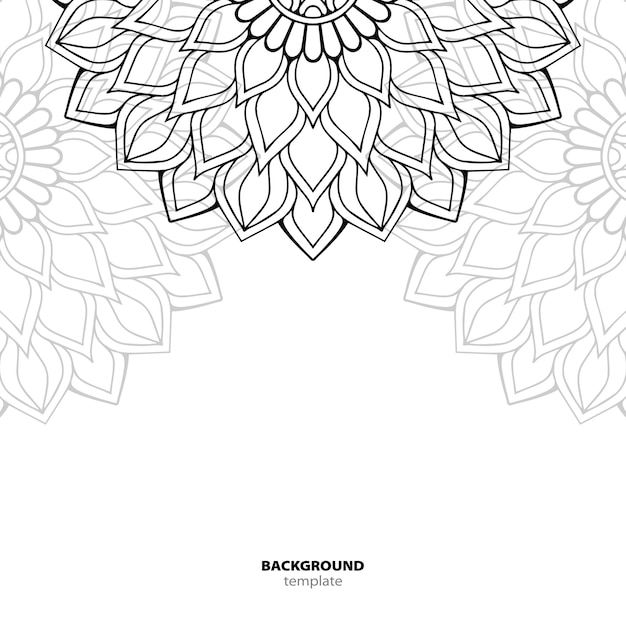 Patrón sin costuras. Elemento decorativo de mandala.