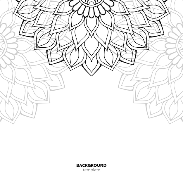 Patrón sin costuras. Elemento decorativo de mandala.