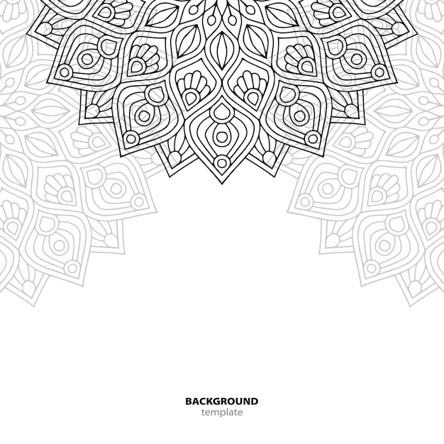 Patrón sin costuras. Elemento decorativo de mandala.